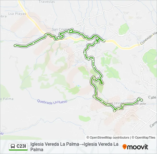 C23I Bus Line Map