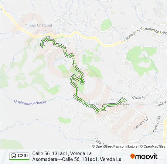 C23I Bus Line Map