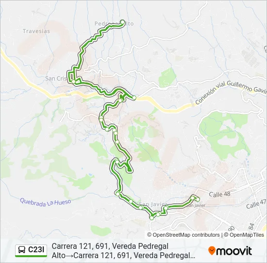 C23I Bus Line Map