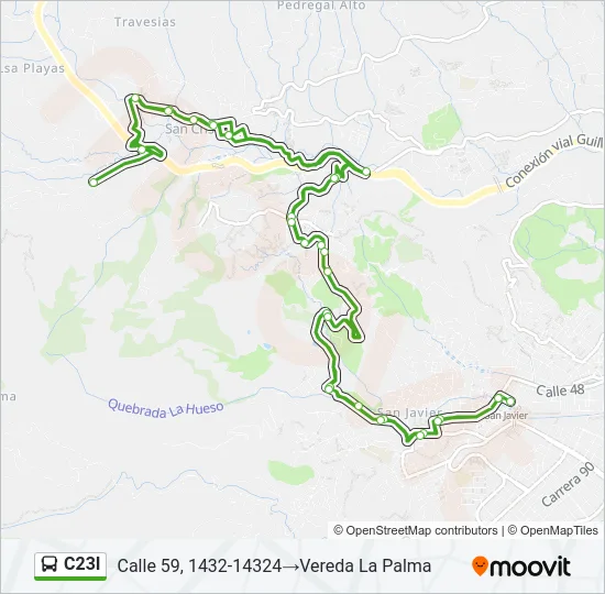 C23I Bus Line Map