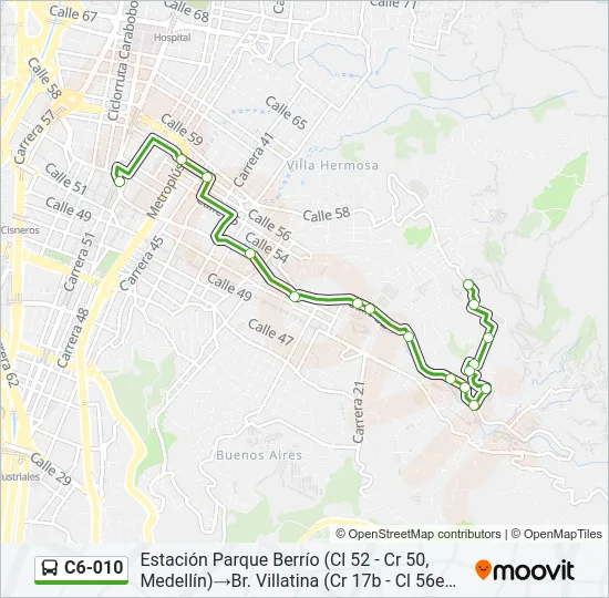 C6-010 Bus Line Map