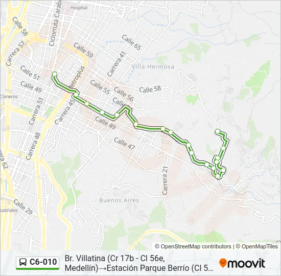 C6-010 Bus Line Map