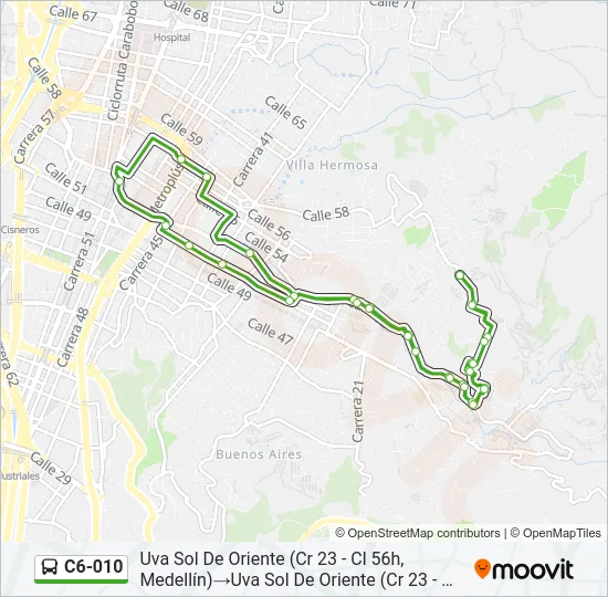C6-010 Bus Line Map