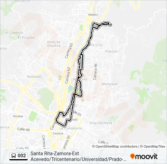 002 Bus Line Map