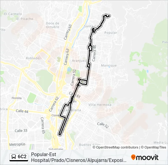 6C2 Bus Line Map