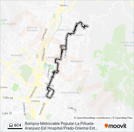 6C4 Bus Line Map