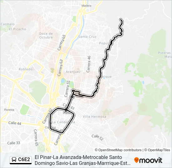 C6E2 Bus Line Map