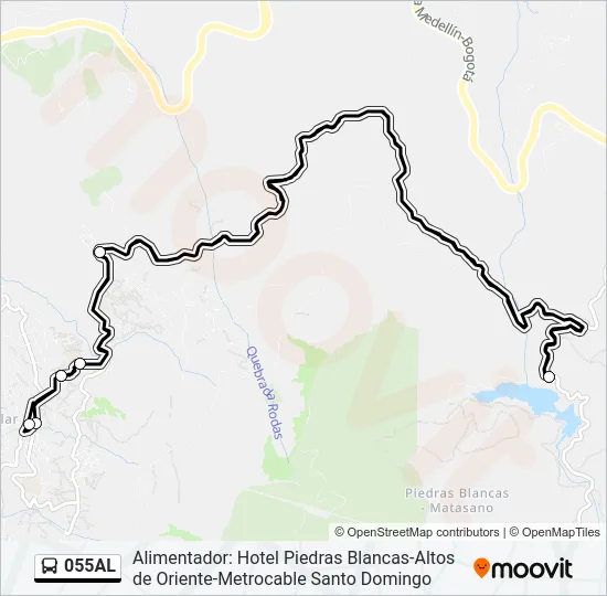 055AL Bus Line Map