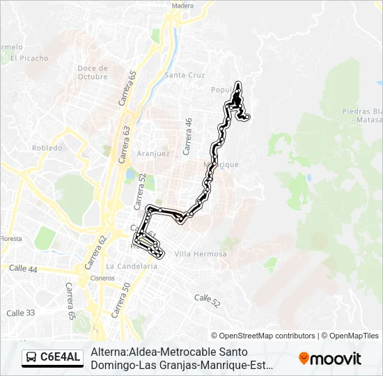 C6E4AL Bus Line Map