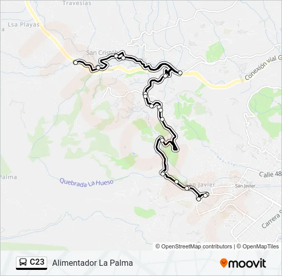 C23 Bus Line Map