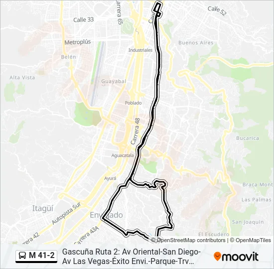 M 41-2 Bus Line Map