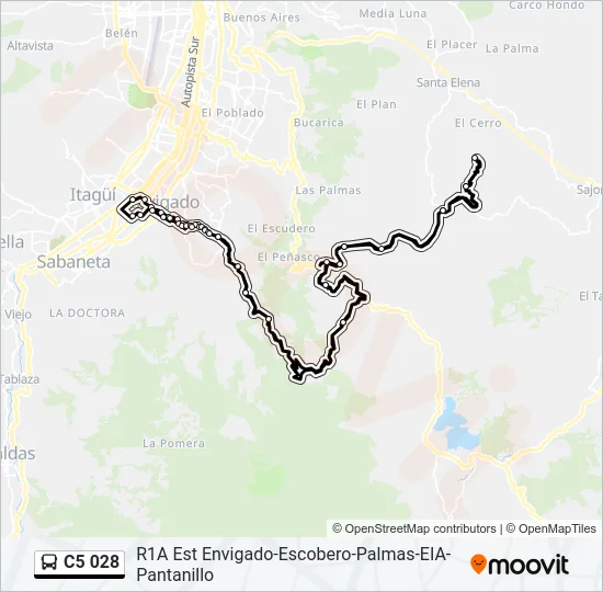 C5 028 Bus Line Map