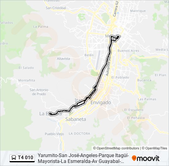 t4 010 Route: Schedules, Stops & Maps - Calle 76 Sur, 6074‎→Calle 76 ...