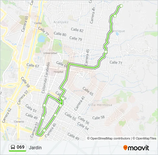 069 Bus Line Map