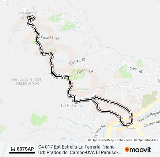 807SAP Bus Line Map