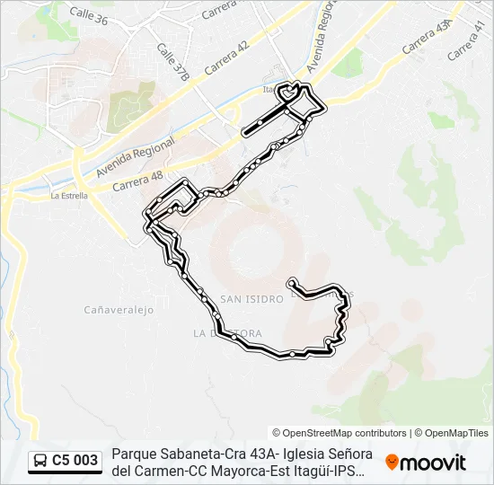 C5 003 Bus Line Map