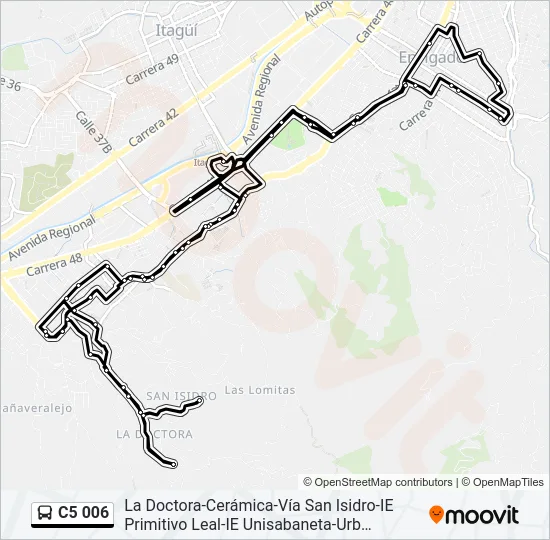 C5 006 Bus Line Map