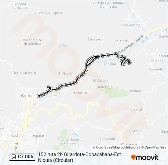 C7 006 Bus Line Map