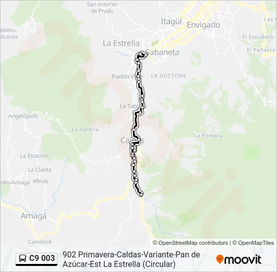 C9 003 Bus Line Map