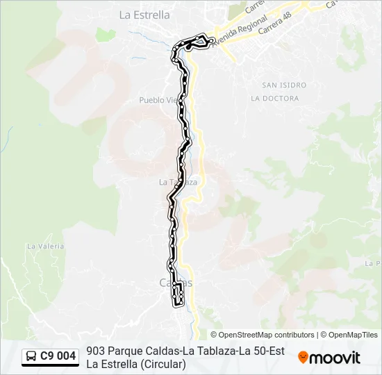 C9 004 Bus Line Map