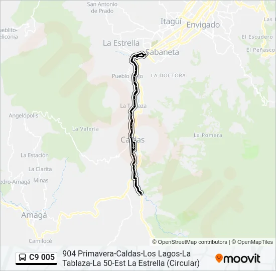C9 005 Bus Line Map