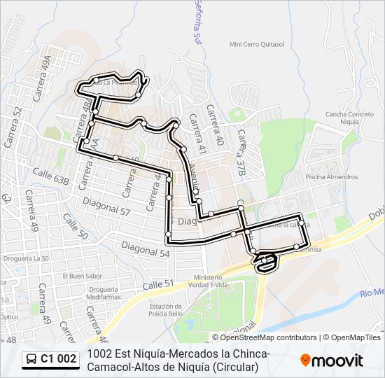 C1 002 Bus Line Map