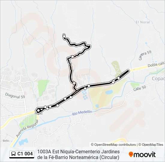 C1 004 Bus Line Map