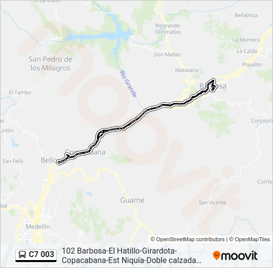 C7 003 Bus Line Map