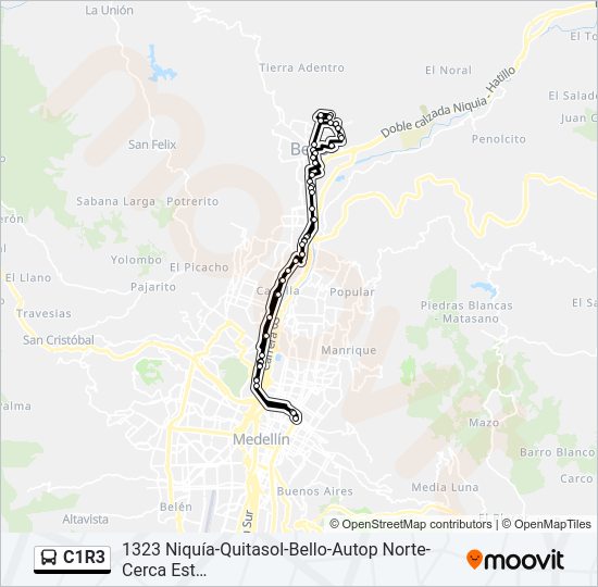 C1R3 Bus Line Map