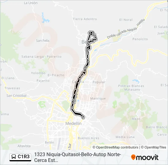 C1R3 Bus Line Map