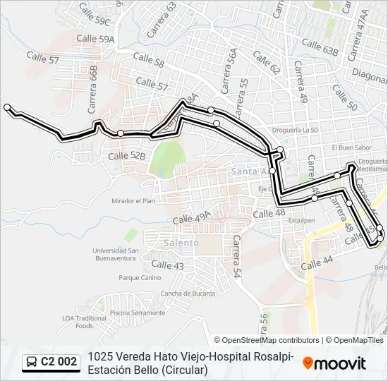 C2 002 Bus Line Map