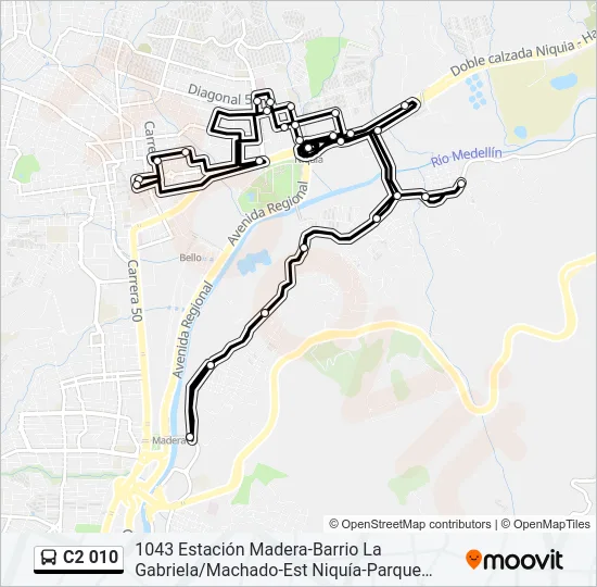 C2 010 Bus Line Map