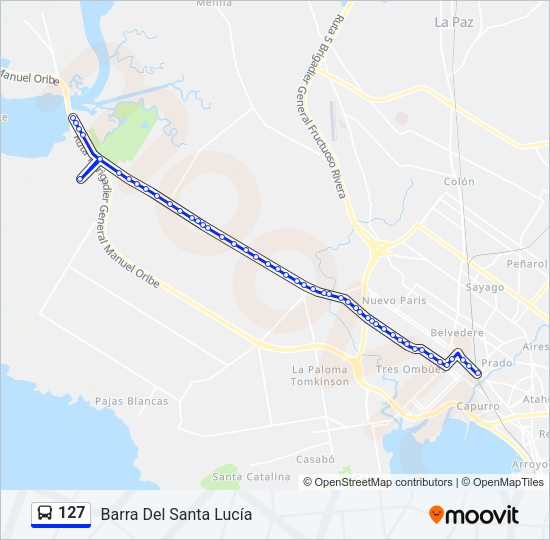 Mapa de 127 de Ómnibus