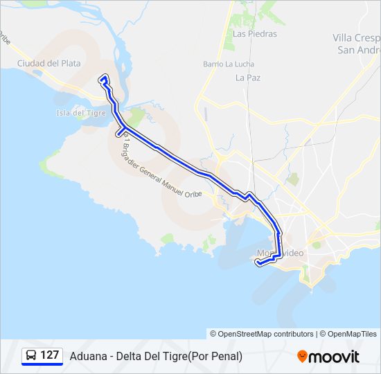 Mapa de 127 de Ómnibus