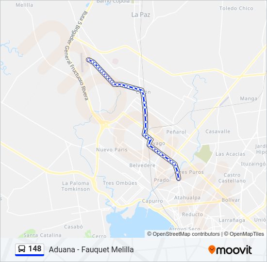 Mapa de 148 de Ómnibus