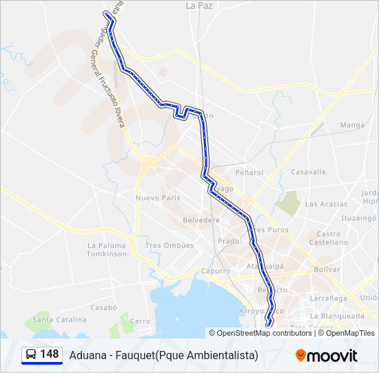 Mapa de 148 de Ómnibus