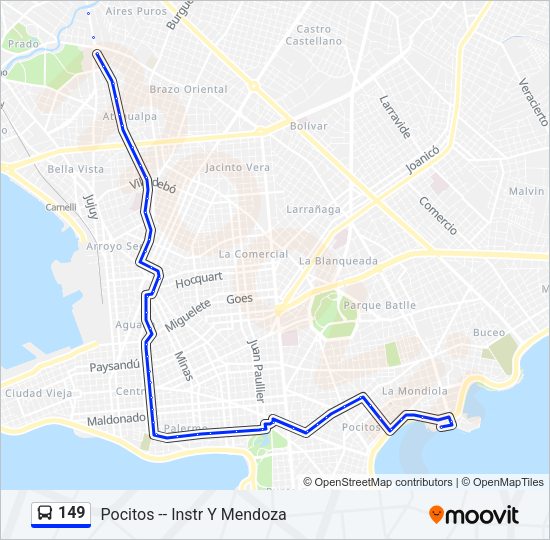 Mapa de 149 de Ómnibus