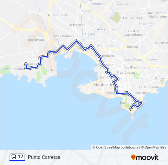 Mapa de 17 de Ómnibus