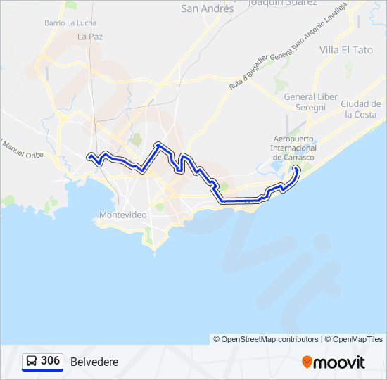 Mapa de 306 de Ómnibus