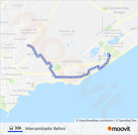 306 Ómnibus Line Map