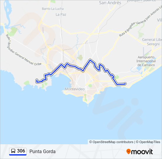 306 Ómnibus Line Map