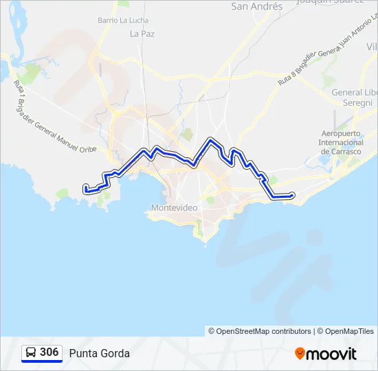 306 Ómnibus Line Map
