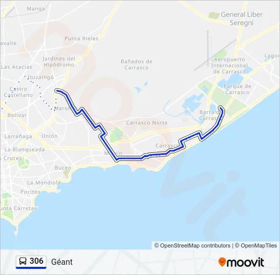 306 Ómnibus Line Map