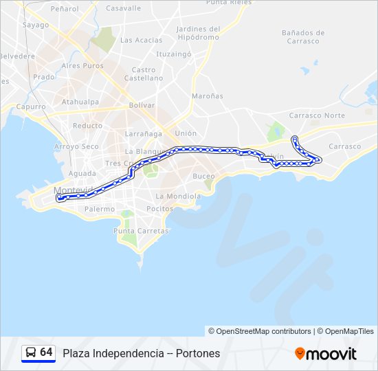 Mapa de 64 de Ómnibus