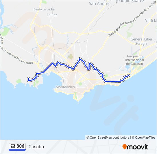 Mapa de 306 de Ómnibus