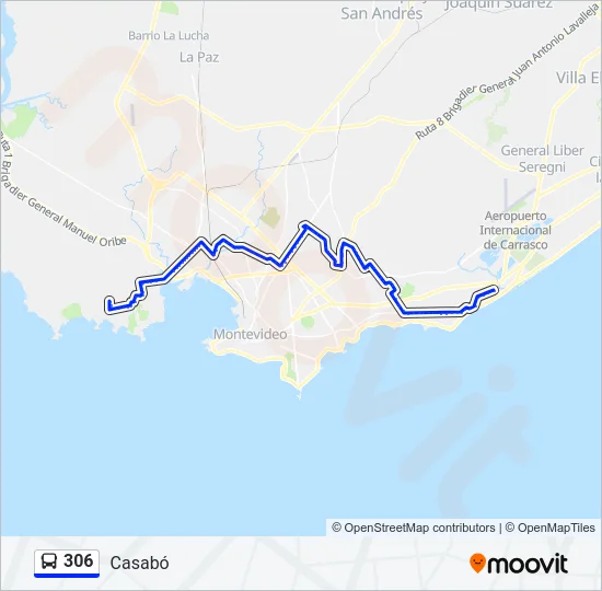 306 Ómnibus Line Map