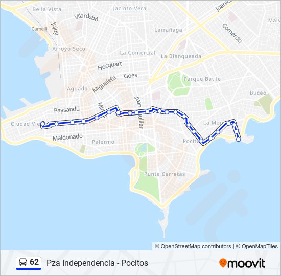 Mapa de 62 de Ómnibus