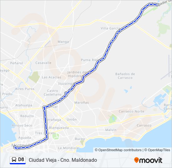 Mapa de D8 de Ómnibus