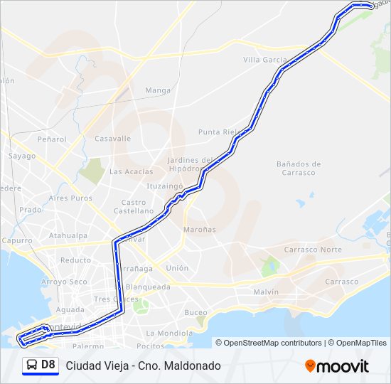 Mapa de D8 de Ómnibus
