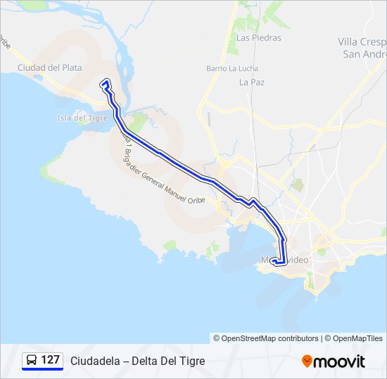 Mapa de 127 de Ómnibus